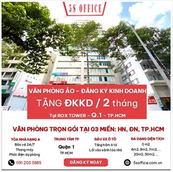 Văn phòng trọn gói 5S Office tại Quận 1